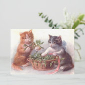Carte Chats & Mistletoe (Debout devant)