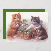 Carte Chats & Mistletoe (Devant / Derrière)