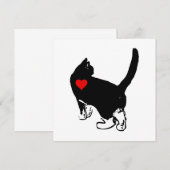 Carte Chats montrant l'amour (Devant / Derrière)