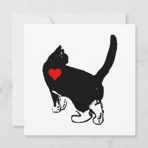 Carte Chats montrant l'amour