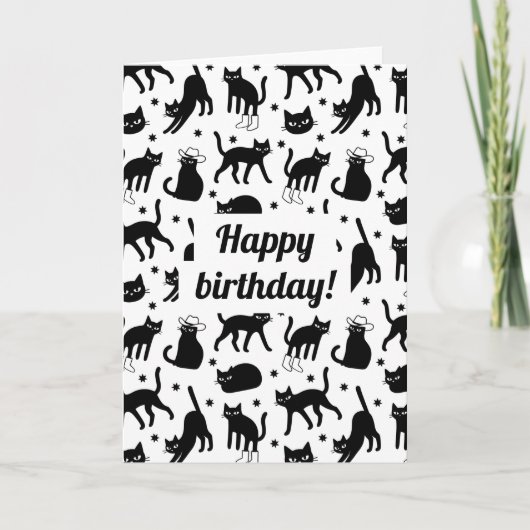 Carte Chats noirs (Devant)
