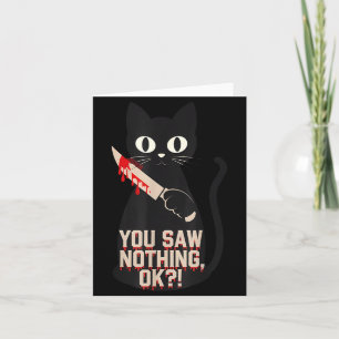 Carte Chats noirs horreur épouvantable gothique Hallowee