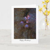 Carte Chats Paw Nebula - Joyeux anniversaire (Fleur jaune)