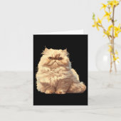 Carte Chats Perse Chat Perse (Fleur jaune)