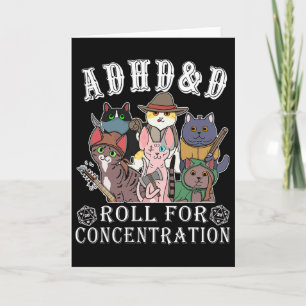 Carte Chats Rpg Joueur Rouler Pour La Concentration D20