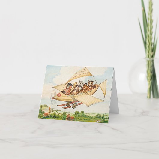 Carte Chats volants par Louis Wain (Devant)