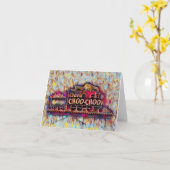 Carte Chattanooga Choo Choo Peinture à l'huile de néon (Fleur jaune)