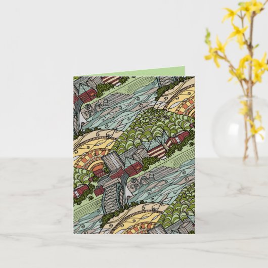 Carte Chattanooga lunatique (Fleur jaune)