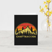 Carte Chattanooga Tennessee Souvenirs Apparel Co. (Fleur jaune)