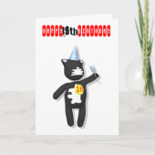 Carte chatte putty 18e anniversaire (Devant)