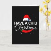 Carte Chaud Chili Pepper Design de Noël, Unisex (Fleur jaune)