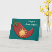 Carte Chaud Red Chili Pepper Retirement - Ouest (Fleur jaune)