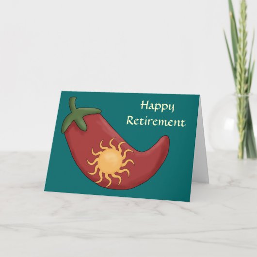 Carte Chaud Red Chili Pepper Retirement - Ouest (Devant)