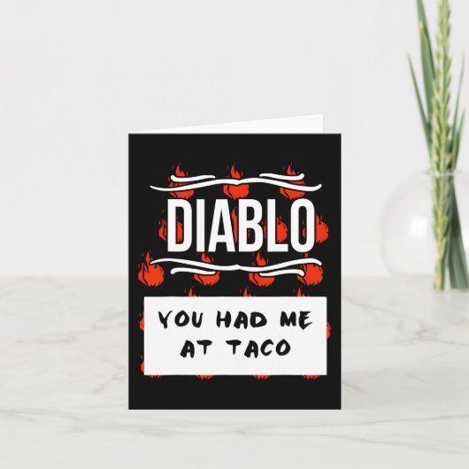 Carte CHAUD SAUCES Groupe Halloween DIABLO SAUCE Vous M' (Devant)