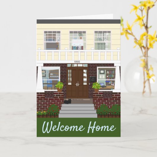 Carte Chauffage de maison de bienvenue (Fleur jaune)