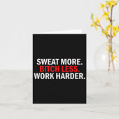 Carte Chauffer Plus Moins de travail Harder Poids Annive (Fleur jaune)