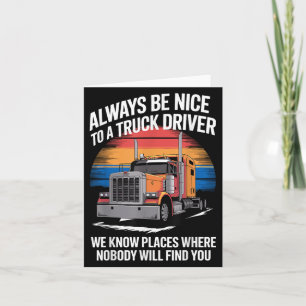 Carte Chauffeur De Camion Art Pour Hommes Papa Femmes Ca