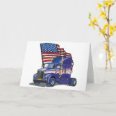 Carte Chauffeur de camion des Etats-Unis (Fleur jaune)