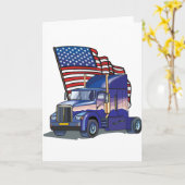 Carte Chauffeur de camion USA (Fleur jaune)