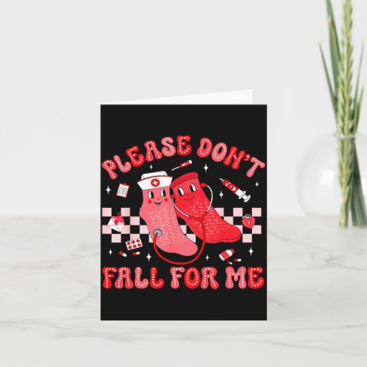 Carte Chaussettes antidérapantes pour infirmière mignonn (Devant)