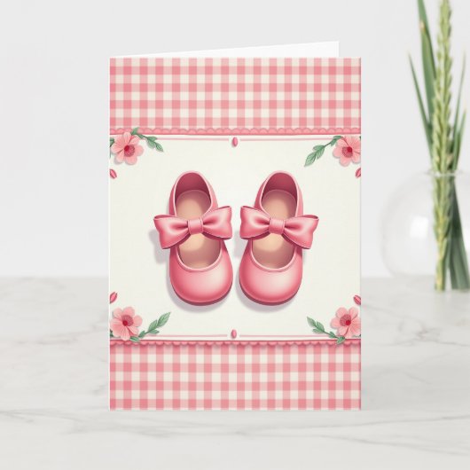 Carte Chausson de Bébé Doux (Devant)
