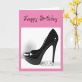 Carte Chaussure à talon élevé (Fleur jaune)