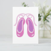 Carte Chaussure de ballet rose (Debout devant)