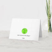 Carte Chaussure de cheval de bonne chance (Dos)