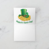 Carte Chaussure de cheval de bonne chance du jour de St (Intérieur)