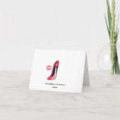 Carte Chaussure et baiser Red Stiletto (Dos)