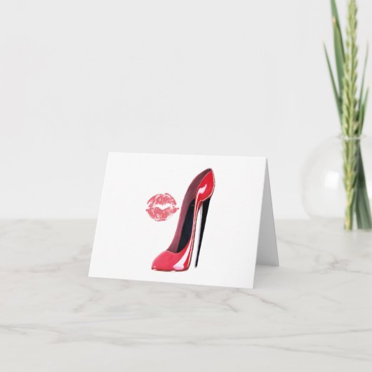 Carte Chaussure et baiser Red Stiletto (Devant)