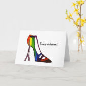 Carte Chaussure Tour Eiffel (Fleur jaune)