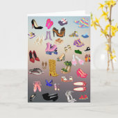Carte Chaussures (Fleur jaune)