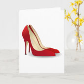Carte chaussures à talon rouge (Fleur jaune)