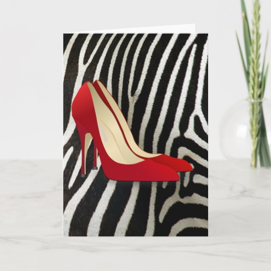 Carte chaussures à talon rouge (Devant)
