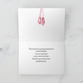 Carte Chaussures Ballet Pointe, Félicitations pour la pr (Intérieur)