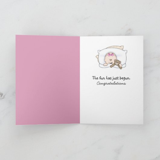 Carte Chaussures bébé pour nièce (Intérieur)