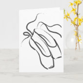 Carte Chaussures de ballet (Fleur jaune)