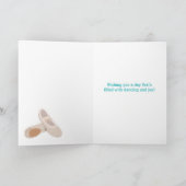 Carte Chaussures de Ballet Tan Personnalisées Anniversai (Intérieur)