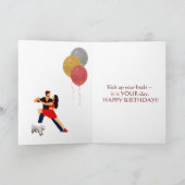 Carte Chaussures de danse rouge Tango Chien Prêt Aussi! (Intérieur)