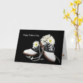 Carte Chaussures de selle et Fête des Mères de marguerit (Fleur jaune)