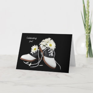 Carte Chaussures de selle et marguerite Anniversaire