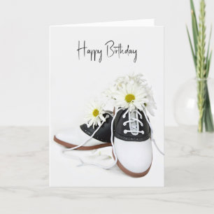 Carte Chaussures De Selle Rétro Anniversaire Avec Margue