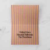 Carte Chaussures de sorcière Whimsy avec des rayures vio (Intérieur)