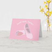 Carte Chaussures en Ballet Rose Danse Considérant Bonne (Fleur jaune)