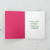 Carte Chaussures en bois avec tulipes d'anniversaire (Intérieur)