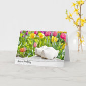 Carte Chaussures en bois hollandais en tulipe jardin (Fleur jaune)