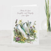 Carte Chaussures Mariages et Fleurs sauvages de la marié (Devant)