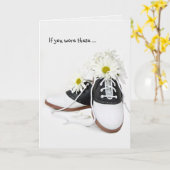 Carte Chaussures Saddle Humour d'anniversaire (Fleur jaune)