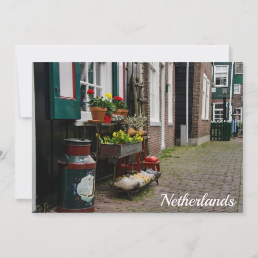 Carte Chaussures traditionnelles en bois hollandais sur (Devant)